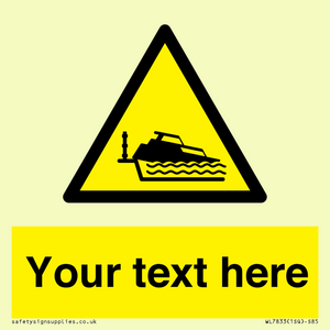 Custom warning grounding cruiser on lock cill